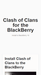 Mobile Screenshot of clashofclansblackberry.com